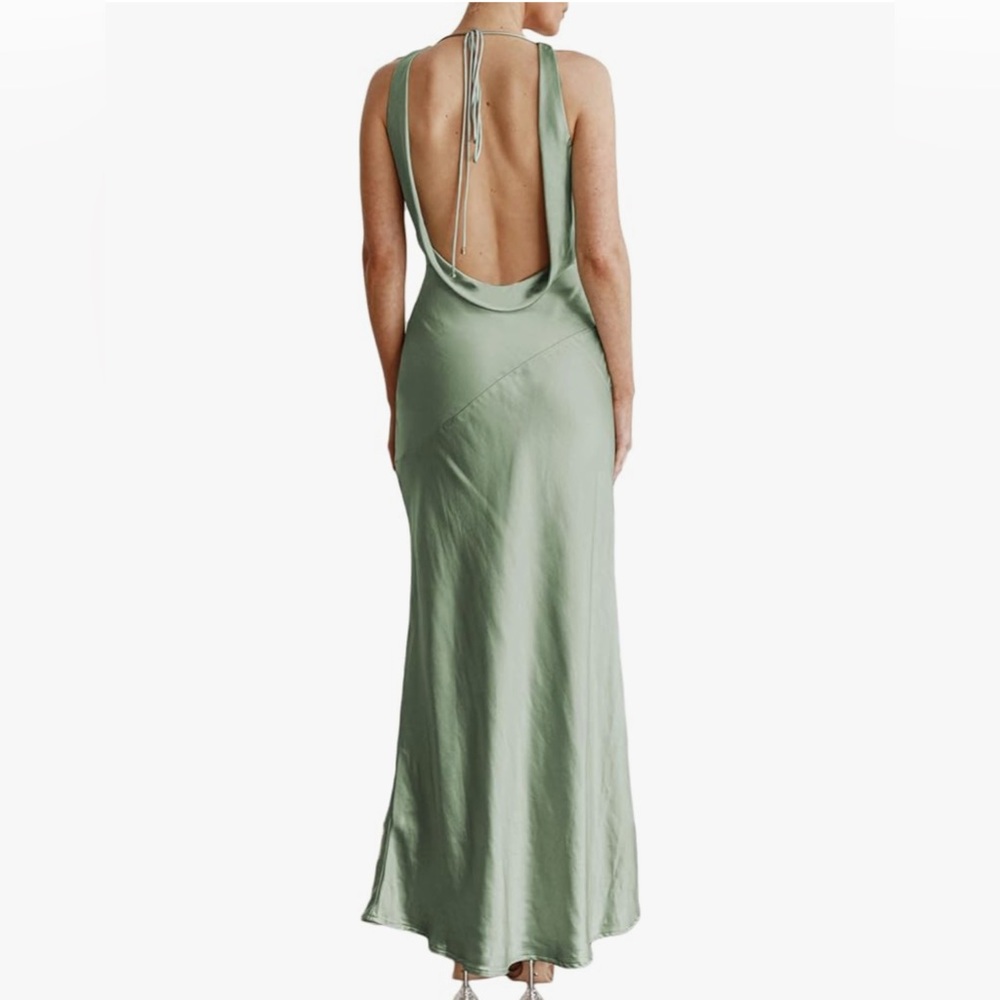 Elegant Green Maxi Dress